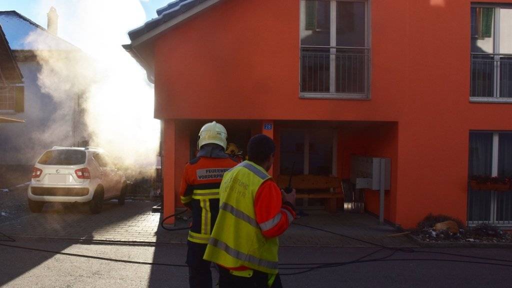 Viel Rauch, aber keine Verletzten gab es beim Brand in einem Wohnheim in Prättigau.