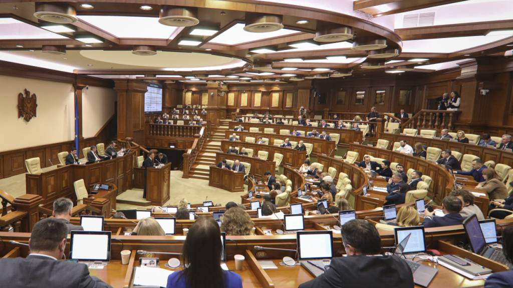 ARCHIV - Das Parlament der Republik Moldau in Chisinau. Foto: Aurel Obreja/AP/dpa/Archivbild