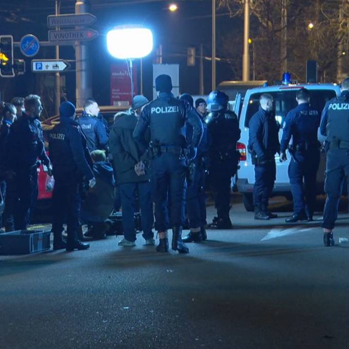 Zürcher Polizei nimmt 19 randalierende Jugendlliche fest