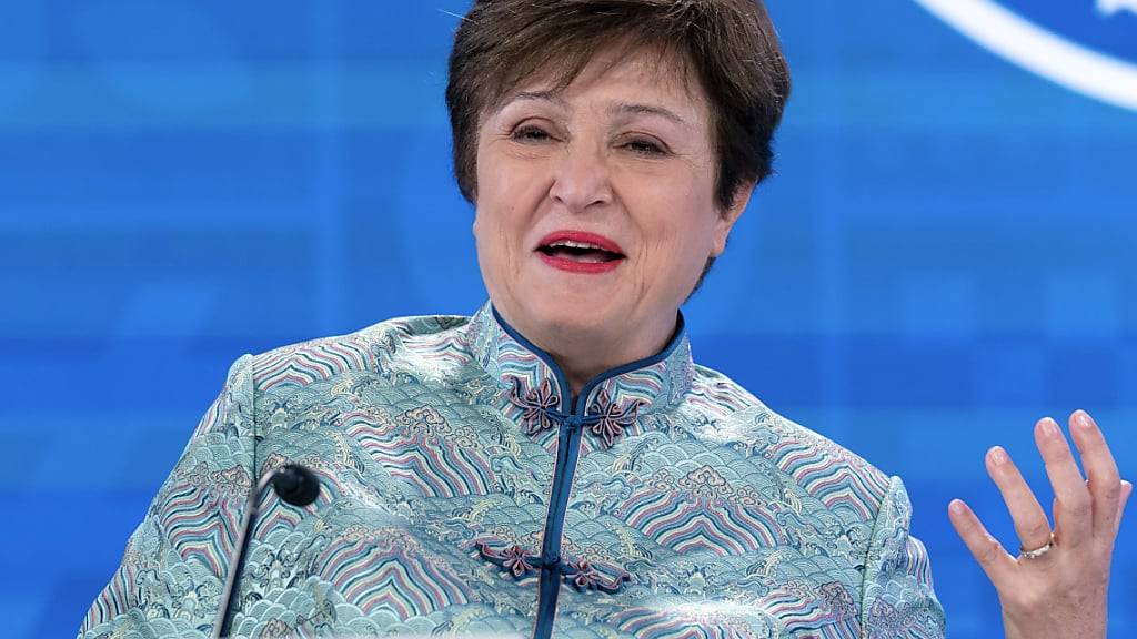 Die Chefin des Internationalen Währungsfonds, Kirstalina Georgiewa, sieht ein relativ schwaches Wachstumstempo der Weltwirtschaft.