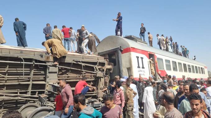 Mindestens 32 Tote bei Zusammenstoss zweier Züge in Ägypten