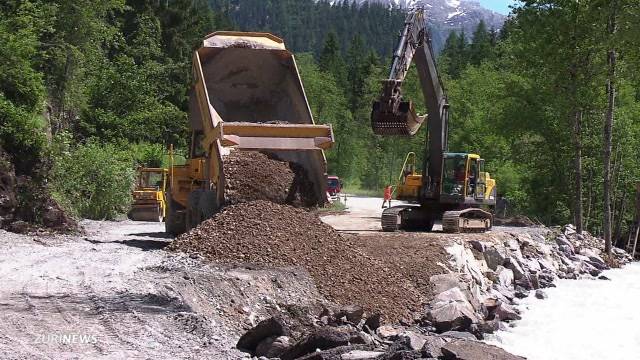 Heftige Unwetter in Bern und Graubünden