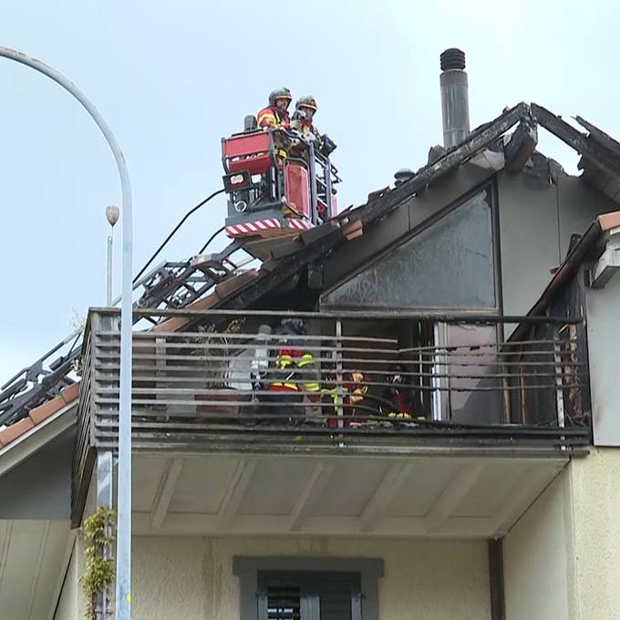 Brand in Münsingen – Feuer auf Balkon ausgebrochen