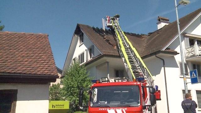 Dachbrand in Zufikon