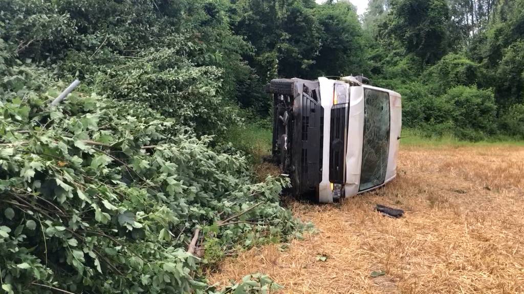 So kam es zum Lieferwagen-Unfall in Brittnau