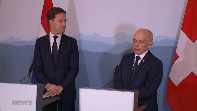 Niederländischer Premier zu Besuch in der Schweiz