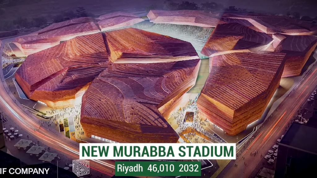 The design of the new Murabba Stadium is inspired by the local acacia tree.