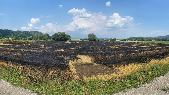 110 Aren verkohlt – Gerstenfeld brennt vor Ernteabschluss ab