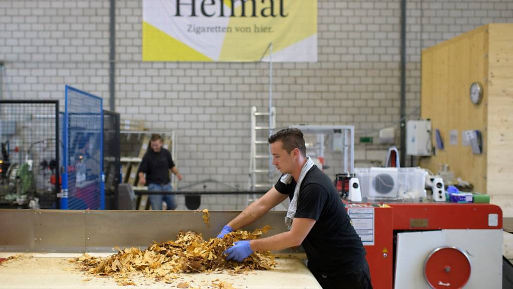 «Heimat» produziert in Steinach SG Zigaretten aus Tabak und CBD-Hanf. (Archvbild)