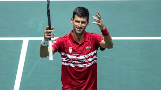 Novak Djokovic mit Serbien im Viertelfinal