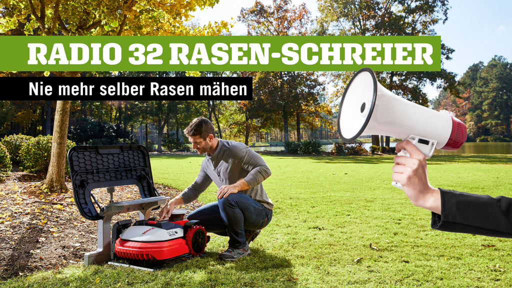 Gewinne einen Rasenmähroboter