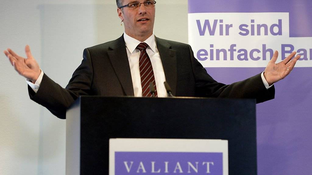 Valiant-Chef Markus Gygax - hier an der letztjährigen Bilanzmedienkonferenz - kann dieses Jahr erneut ein besseres Ergebnis präsentieren.