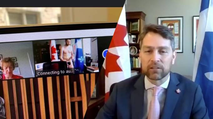 Kanadischer Politiker zieht in Zoom-Meeting blank