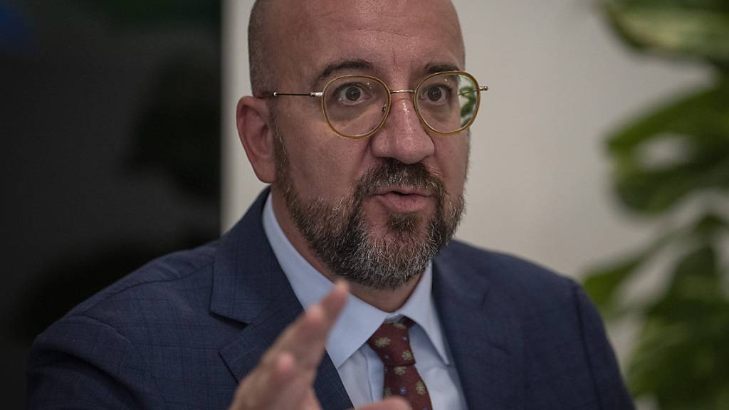 EU-Ratspräsident Charles Michel hat sich für einen EU-Beitritt der Ukraine bis zum Jahr 2030 ausgesprochen - unter der Voraussetzung, dass Kiew bestimmte Kriterien erfüllt. «Die Ukraine kann 2030 zur EU gehören, wenn beide Seiten ihre Hausaufgaben machen.» (Archivbild)