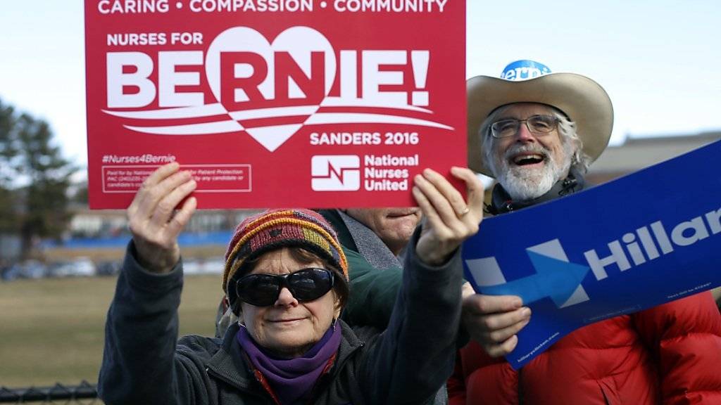 Hauptsache Demokraten: Im US-Bundesstaat Maine gewann allerdings Bernie Sanders die Vorwahl gegen Hillary Clinton.