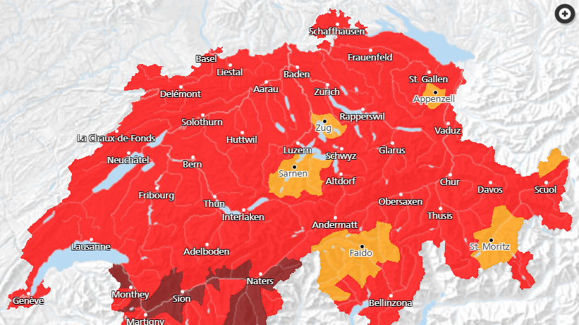 Im Kanton Bern herrscht eine «grosse» Waldbrandgefahr.