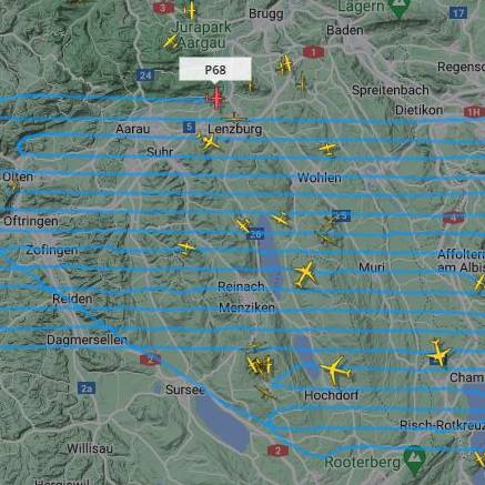 Was macht dieses Flugzeug über der Zentralschweiz?