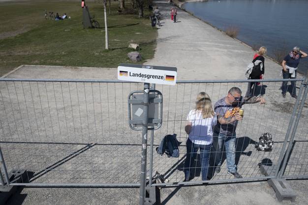 April 5, 2020: Border closed between Konstanz and Kreuzlingen.