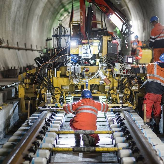Der Gotthard-Tunnel in Etappen und Zahlen