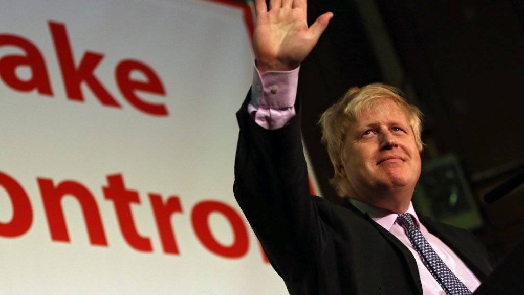 Sind laut einer neuen Umfrage in Rücklage: Die EU-Gegner, die einen Austritt Grossbritanniens aus der Europäischen Union fordern. Londons Bürgermeister Boris Johnson ist einer von ihnen (Archivbild)
