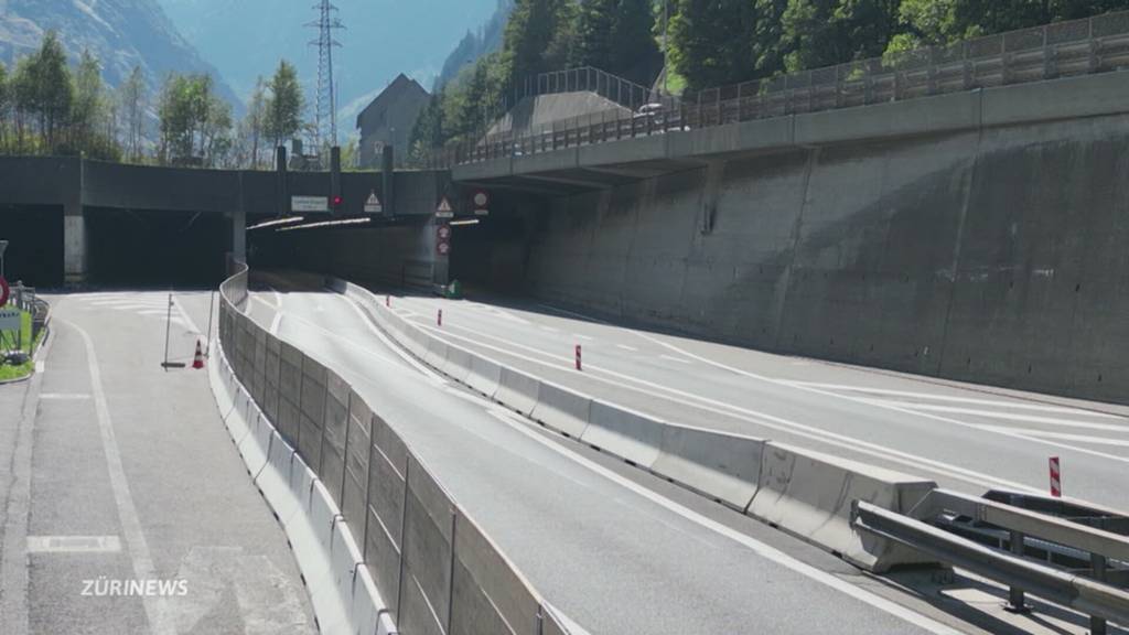 25 Meter langer Riss - Gotthardtunnel gesperrt