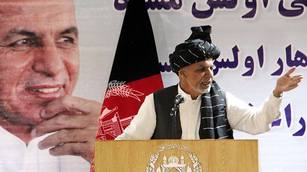 Afghanistans Präsident Aschraf Ghani richtet an die Taliban einen Friedensappell (Archiv)