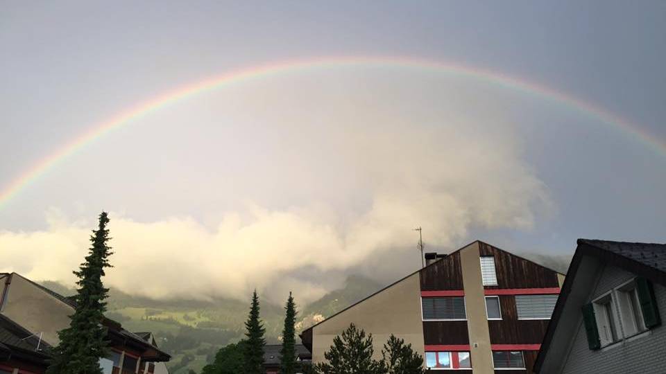 Regenbogen über der Zentralschweiz