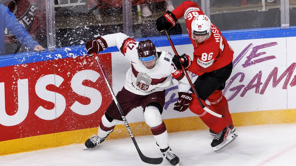 Eishockey WM Schweiz gegen Lettland