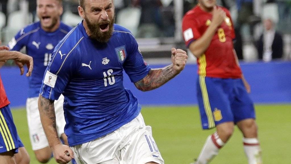 Daniele De Rossi sicherte Italien den glückhaften Punkt