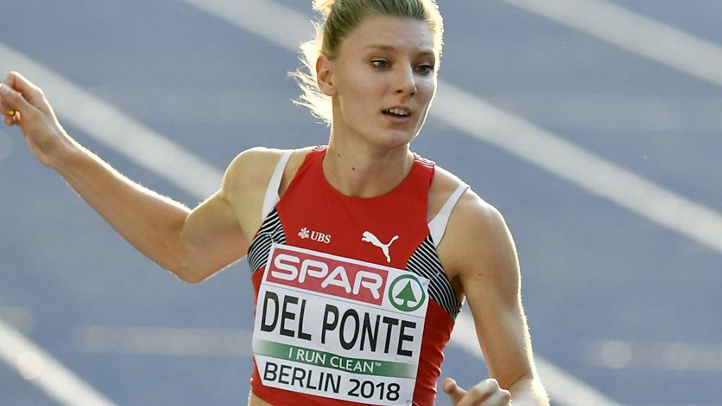 Zweite Medaille für Ajla Del Ponte an der Sommer-Universiade in Neapel: Nach Silber über 100 m gewann die Tessinerin mit der 4x100m-Staffel Gold (Archivbild)