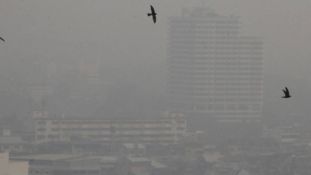 ARCHIV - Eine dicke Smogschicht bedeckt die Stadt Chiang Mai. Foto: Wichai Taprieu/AP/dpa