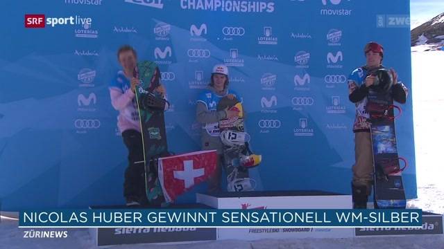 Snowboarder Nicolas Huber holt WM-Silber