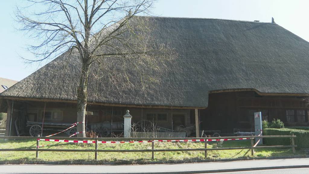 Geschlossen: Das Dorfmuseum in Kölliken im alten Strohdachhaus ist einsturzgefährdet