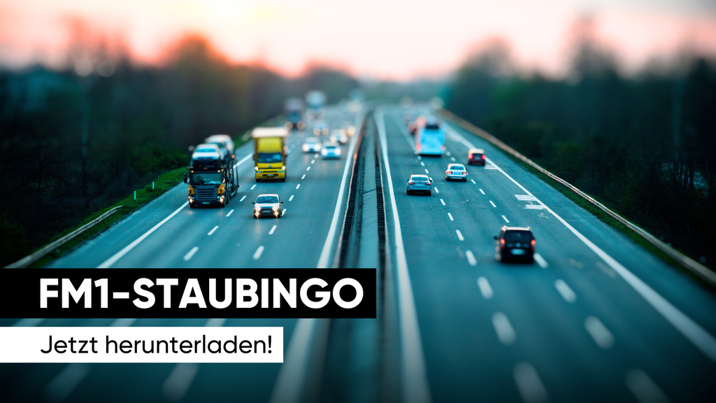Gegen Langeweile im Auto: Hol dir jetzt die FM1-Staubingo-Karte!