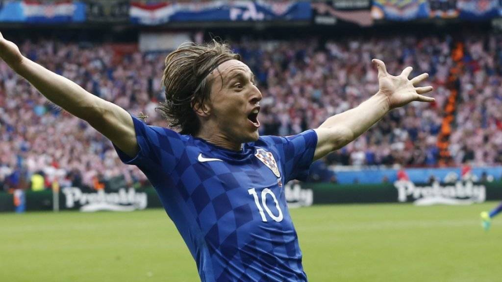 Traf auf spektakuläre Weise zum 1:0: der Kroat Luka Modric