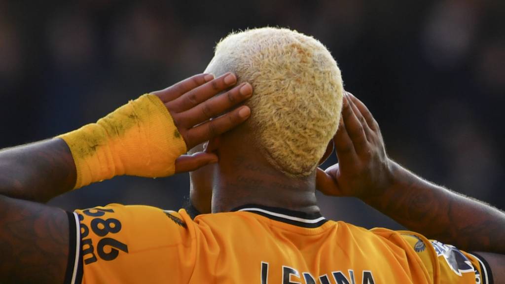 Wolverhamptons Mario Lemina feiert seinen Siegtreffer gegen Tottenham in der 97. Minute