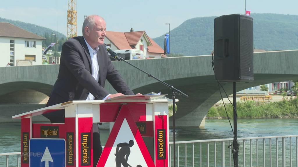 Feierliche Eröffnung: Die neue Kettenbrücke in Aarau wurde eingeweiht