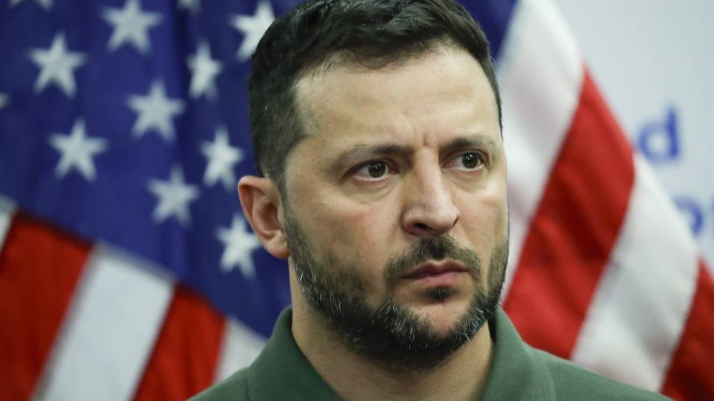 Der ukrainische Präsident Wolodymyr Selenskyj ist in New York eingetroffen. Foto: Eduardo Munoz/Pool AP/dpa