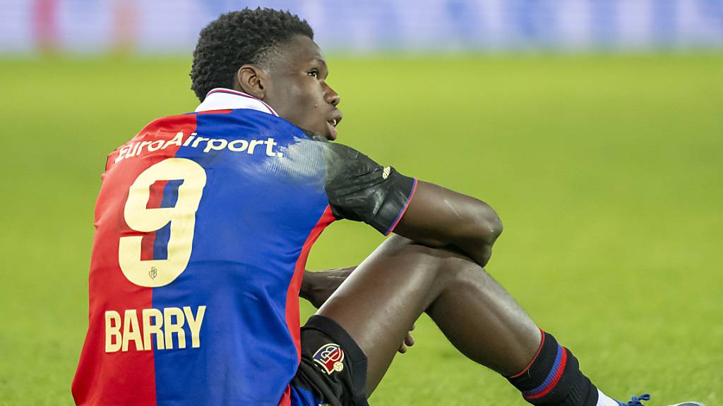 Thierno Barry enttäuscht nach einer weiteren Heimniederlage des FC Basel