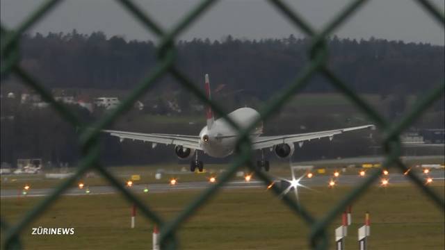 Sturm bereitet Flugzeugen Probleme