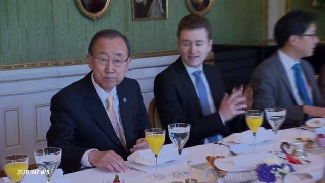 Ban Ki-moon besucht die Schweiz