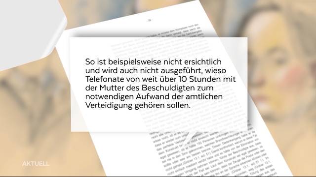 Fall Rupperswil: Heftige Kritik an Honorarforderung der Verteidigerin