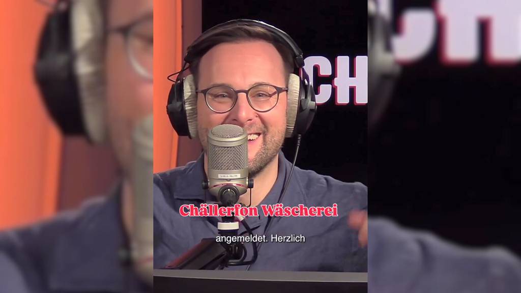 Chäller muss dringend in der Grosswäscherei etwas Kleines waschen