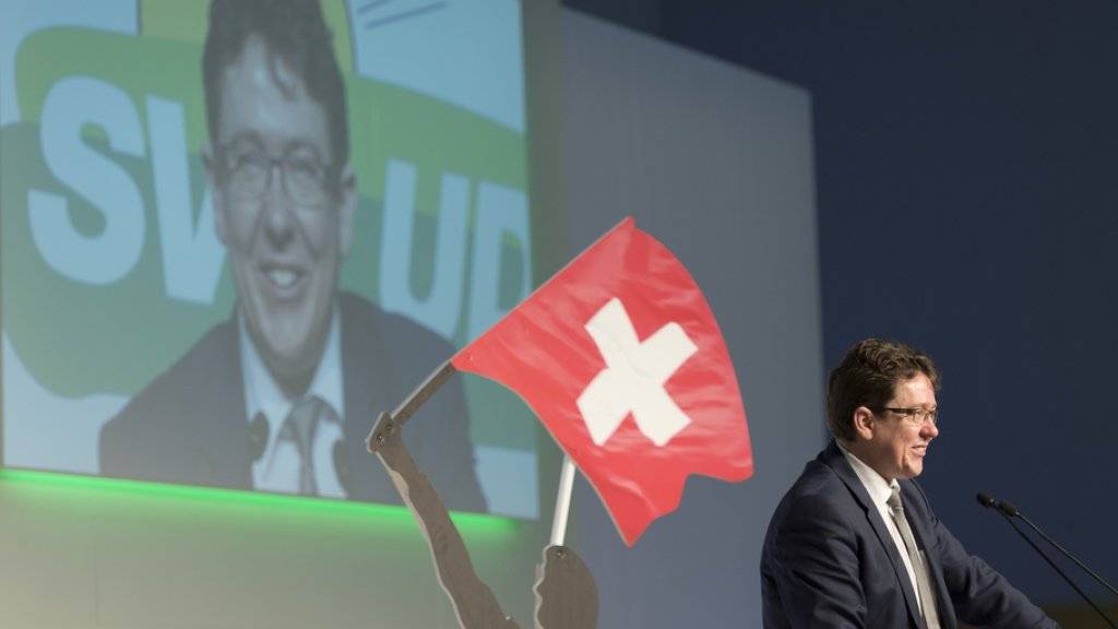 SVP-Parteipräsident Albert Rösti an der DV in Appenzell: «Die SVP steht unter Strom. Geniessen wir es.»