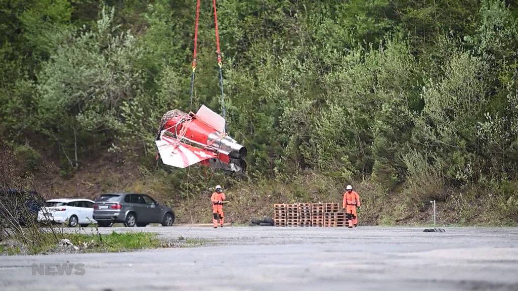 Abgestürztes Flugzeug: Die Bergung des Tiger-Kampfjets auf der Melchsee-Frutt beginnt