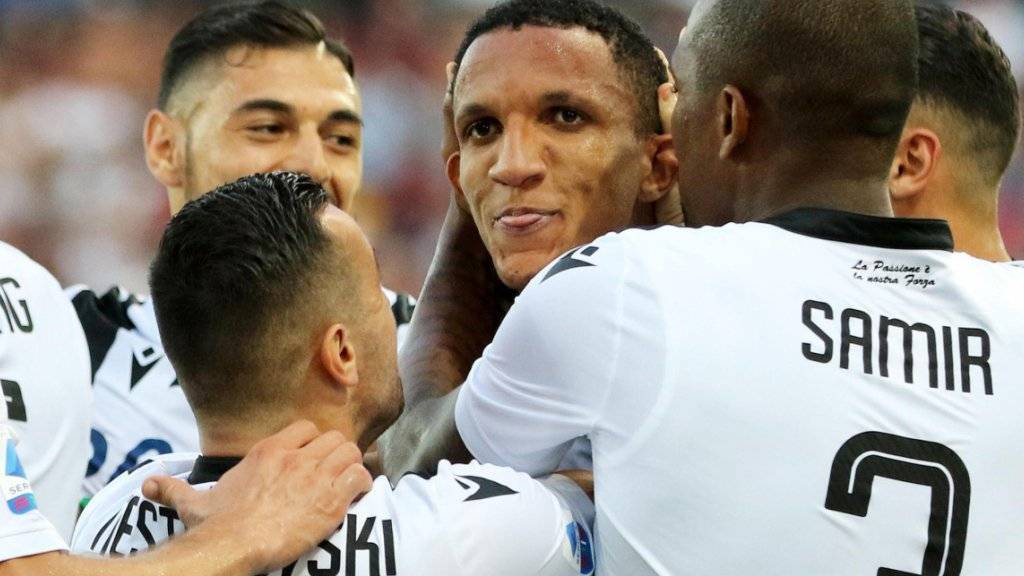 Udinese jubelt: Rodrigo Becao erzielte das Siegestor gegen Milan