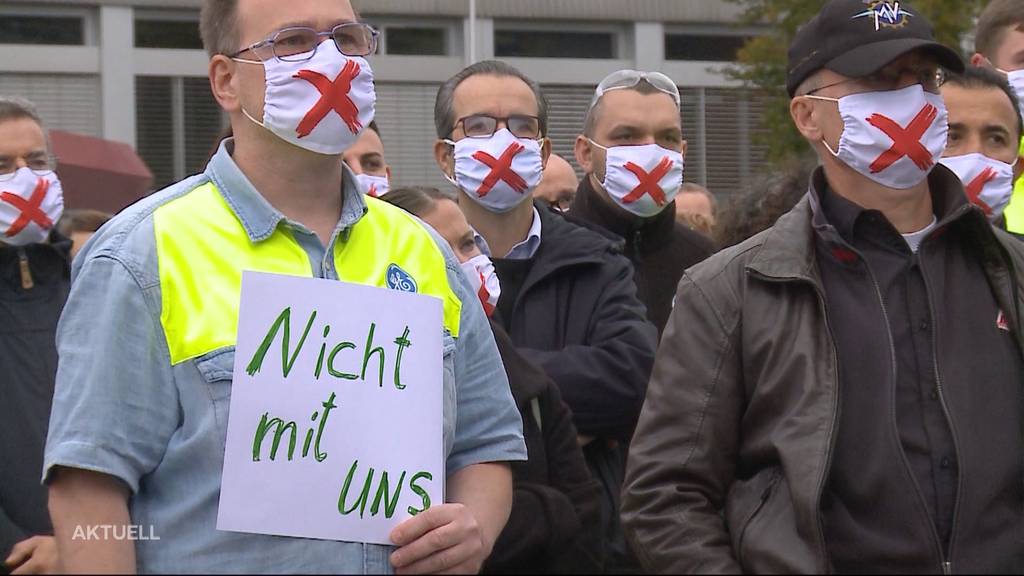 Kampf gegen Radikalabbau: Die GE-Mitarbeiter kämpfen im Aargau gegen den Kahlschlag