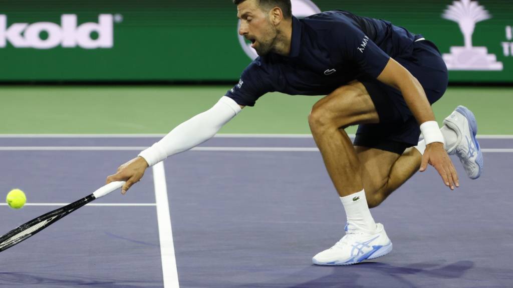 Voller Einsatz von Novak Djokovic
