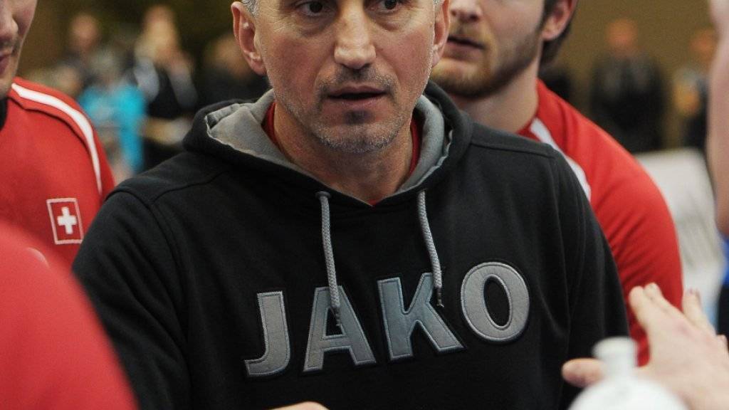Goran Perkovac Anfang Januar 2013 als Trainer der Schweizer Nationalmannschaft
