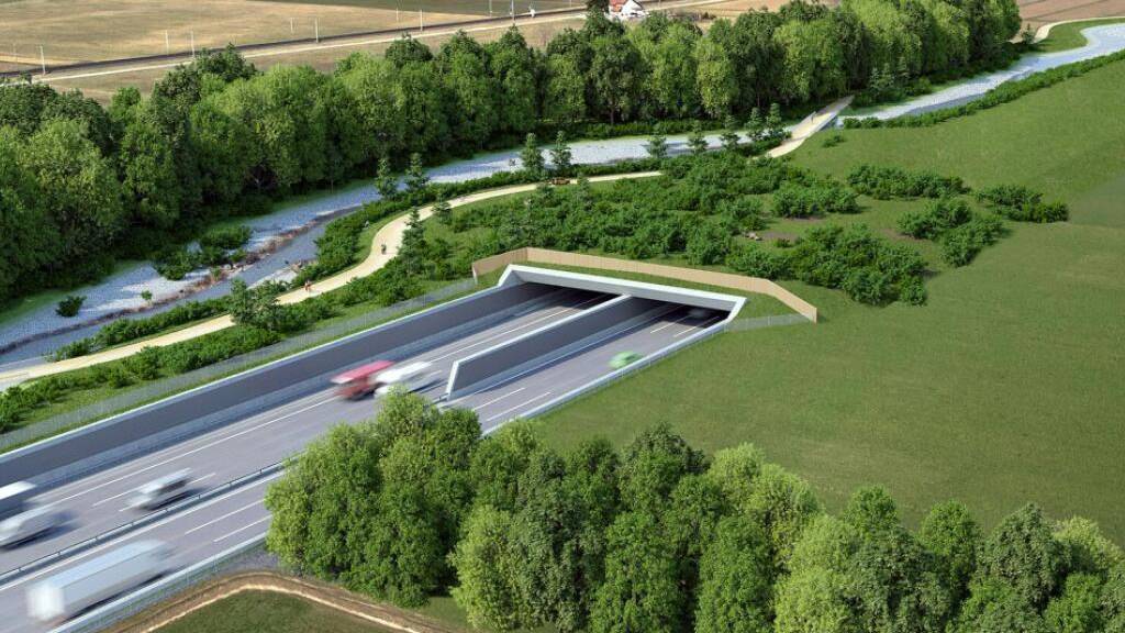 Die Untertunnelung der A1 im Raum Kestenholz/Niederbuchsiten auf einer Länge von 500 Metern würde zu Kosten von 150 Millionen Franken führen. Der Solothurner Regierungsrat will von dieser Projektanpassung nichts wissen.
